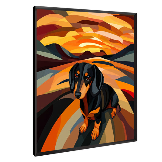 Bassotto al tramonto