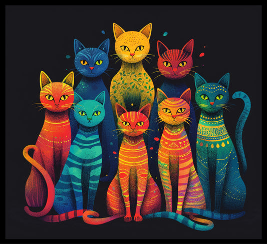 Colourful Cats