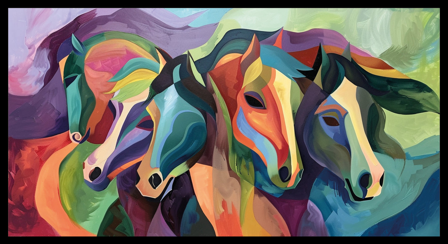 Rainbow Horses